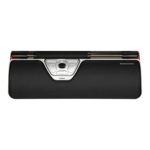 Contour Design RollerMouse RED Plus Maus, Mauspad-Set Kabelgebunden Schwarz, Silber 7 Tasten 600 dpi, 800 dpi, 1000 dpi,...