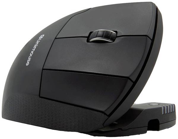 Contour Design UniMouse Bluetooth  Maus Bluetooth®   Optisch Schwarz 7 Tasten 800 dpi, 1000 dpi, 1200 dpi, 1400 dpi, 1600 dpi, 2000 dpi, 2400 dpi, 2800 dpi, 3400 dpi, 4000 dpi Ergonomisch, Geräuscharme Tasten