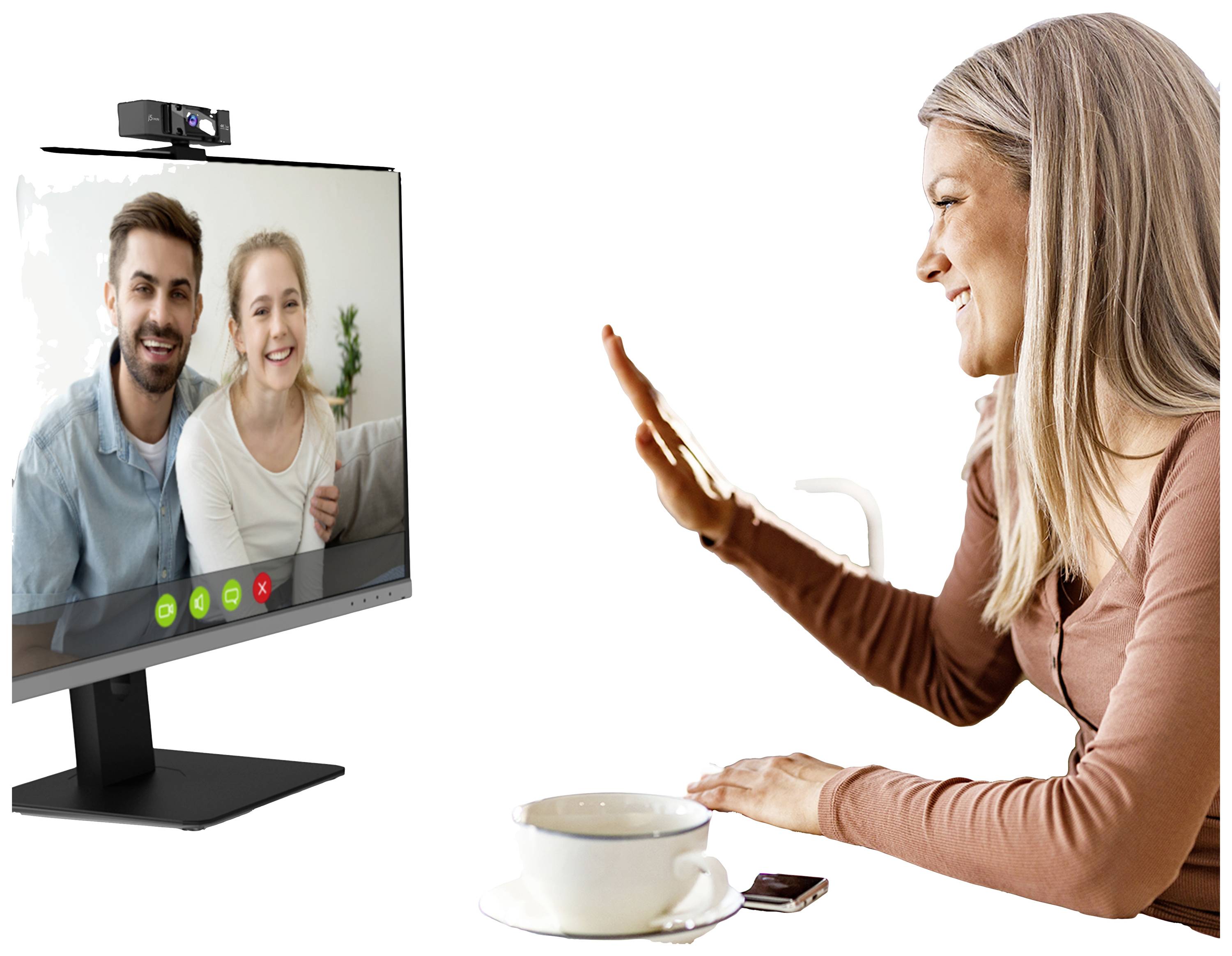 j5create JVCU435 - Webcam - Farbe - 8 MP - 3840 x 2160-8