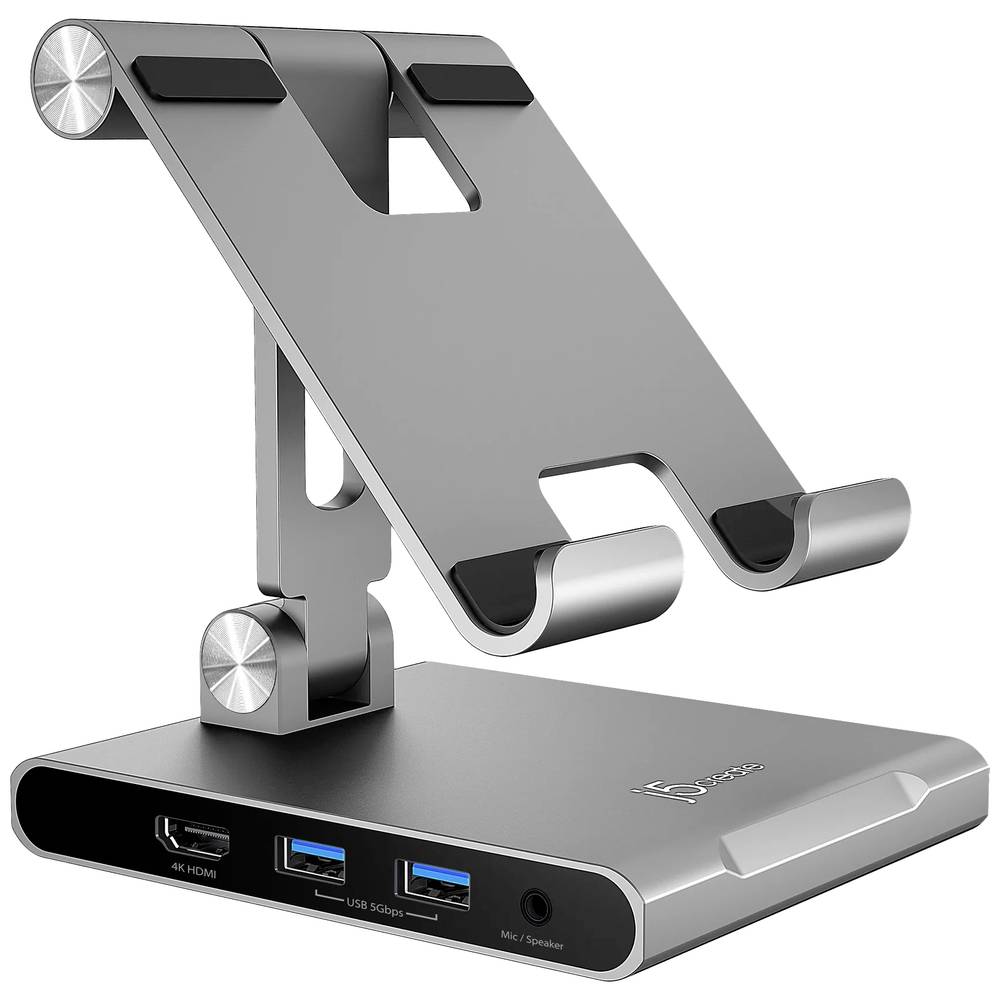 j5create JTS224-N USB-C laptopdockingstation-standaard Geschikt voor merk: Apple Geïntegreerde kaart
