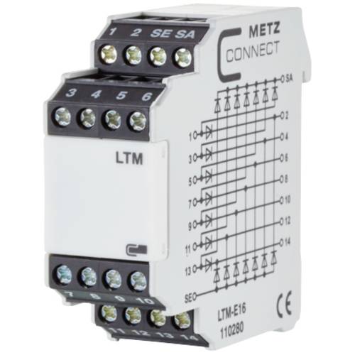 Lampentest-Modul 250, 250 V/AC, V/DC (max) Metz Connect LTM-E16 1 St.