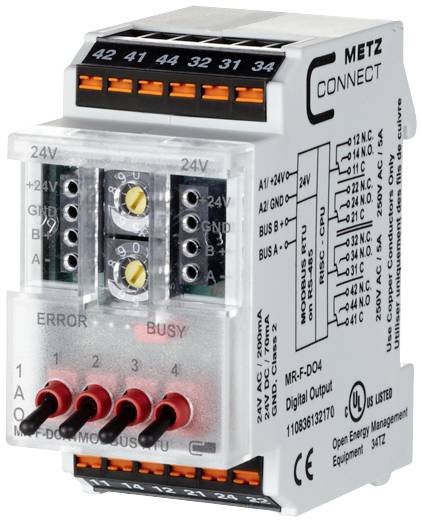 Metz Connect 110836132170 24 V/AC, 24 V/DC 200 mA Aantal uitgangen:4 x Inhoud 1 stuk(s) afbeelding