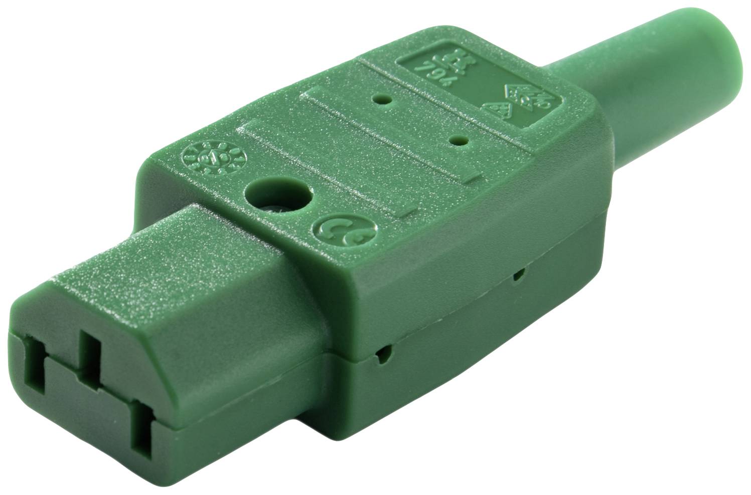 Martin Kaiser 794/gn Kaltgeräte-Steckverbinder Stecker, gerade 10 A Grün 1 St.