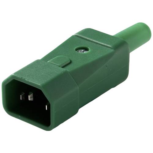 Martin Kaiser 749/gn Kaltgeräte-Steckverbinder Stecker, gerade 10 A Grün 1 St.