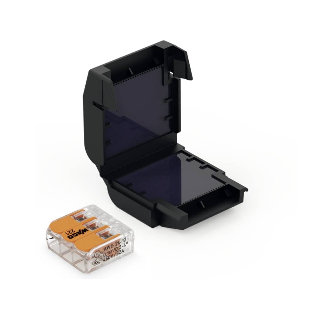 CellPack 407859 EASY-PROTECT/113 Gelbox voor verbindingsklemmen Flexibel: 0.2-4 mm² Massief: 0.2-4 mm² 1 stuk(s) Zwart