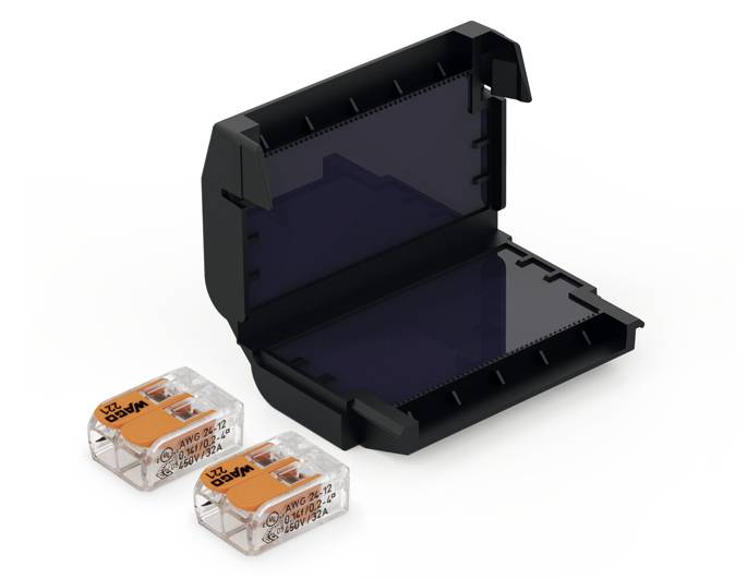 CellPack 407860 EASY-PROTECT/222 Gelbox für Verbindungsklemmen flexibel: 0.2-4 mm² starr: 0.2-4 mm² 1 St. Schwarz