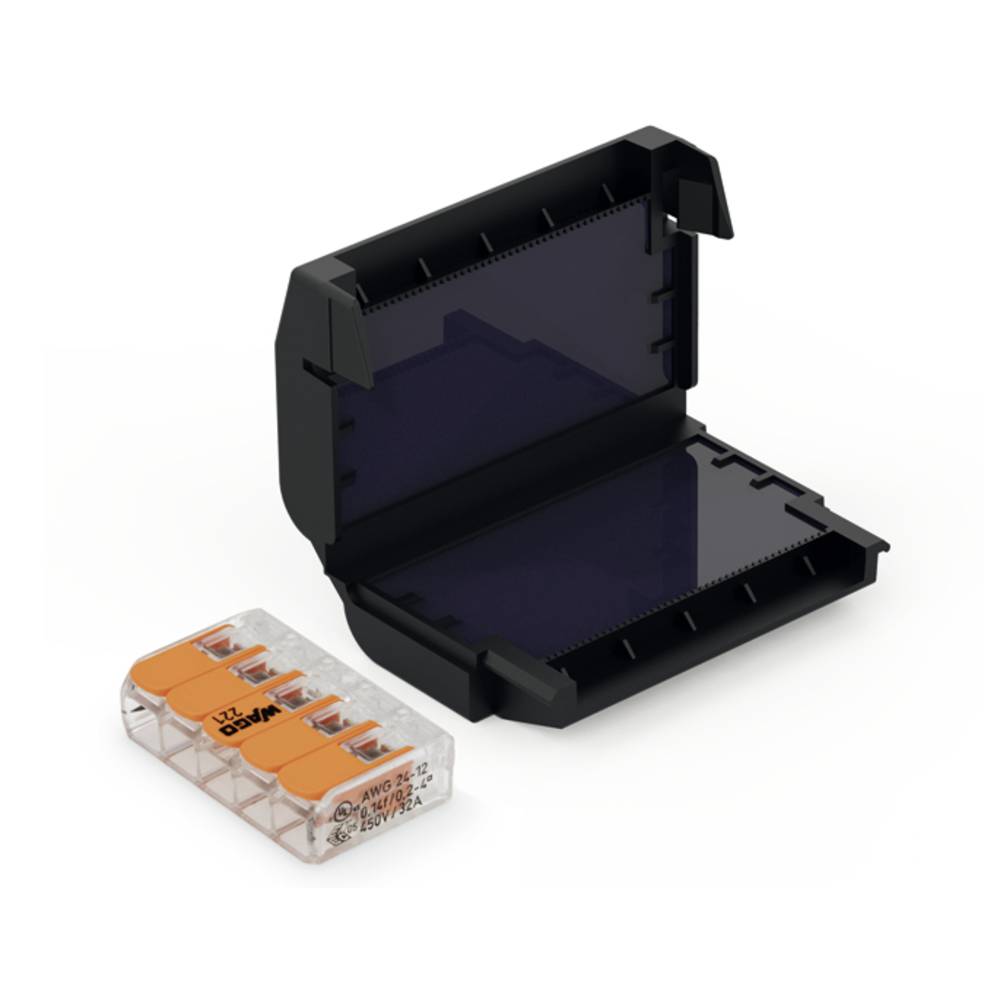 CellPack 407861 EASY-PROTECT/215 Gelbox voor verbindingsklemmen Flexibel: 0.2-4 mm² Massief: 0.2-4 mm² 1 stuk(s) Zwart
