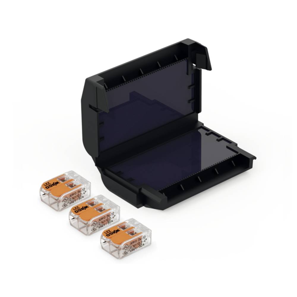CellPack 407862 EASY-PROTECT/332 Gelbox voor verbindingsklemmen Flexibel: 0.2-4 mm² Massief: 0.2-4 mm² 1 stuk(s) Zwart