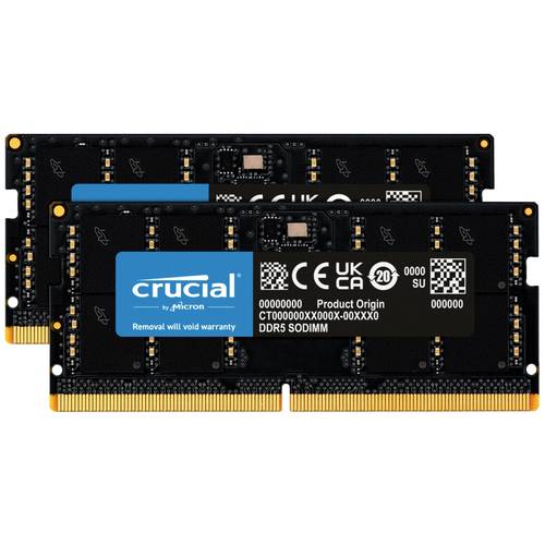 Thumbnail - Crucial CT2K48G56C46S5 Laptop-Arbeitsspeicher Kit Retail DDR5 96 GB 2 x 48 GB on-die ECC 5600 MHz 262pin SO-DIMM CL46 CT...