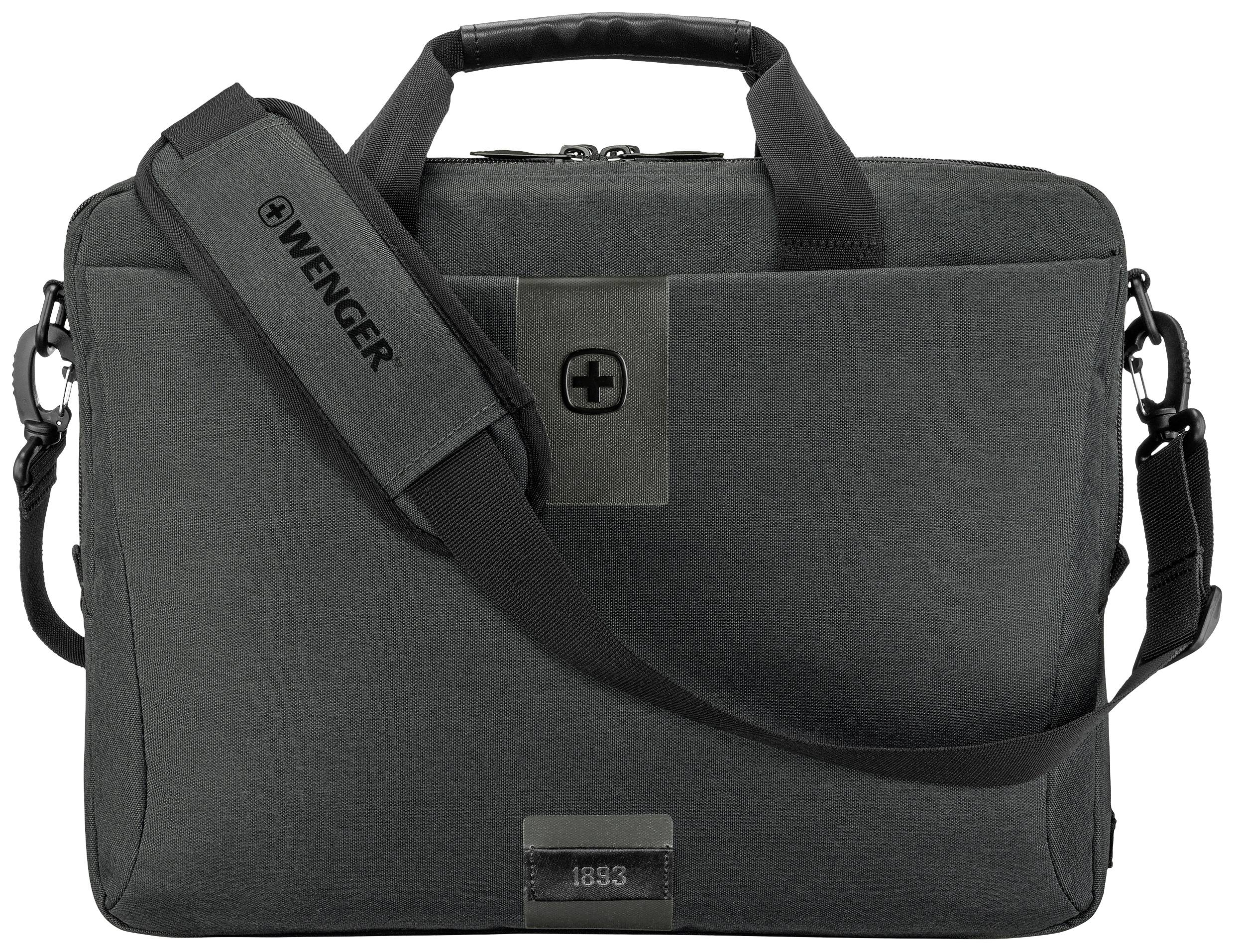 WENGER MX ECO Brief, 16\" Laptop Briefcase, Charcoal