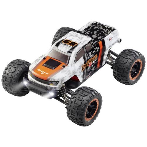 Reely RaVage 4x4 V2 Orange/Weiß Brushed 1:16 RC Modellauto Elektro Monstertruck Allradantrieb (4WD) RtR 2,4 GHz inkl. Ak...