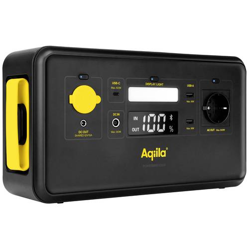 Aqiila Powerbird S300 Powerstation 23 Ah LiFePO 4 Schwarz, Gelb