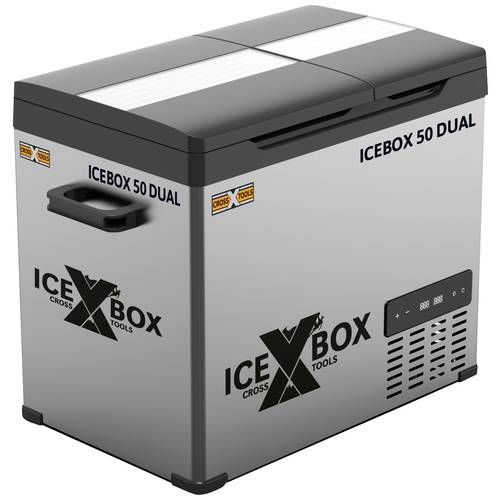 T.I.P. - Technische Industrie Produkte Icebox 50 DUAL Kühlbox EEK: D (A - G) Kompressor 12 V, 24 V, 230 V Grau, Schwarz ...