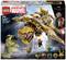 LEGO-Set 'The Avengers vs. The Leviathan', zeigt Avengers-Figuren Hulk, Black Widow, Captain America, Chitauri und Loki vor einem großen Leviathan-Modell. Enthält Altersempfehlung ab 7 Jahren.