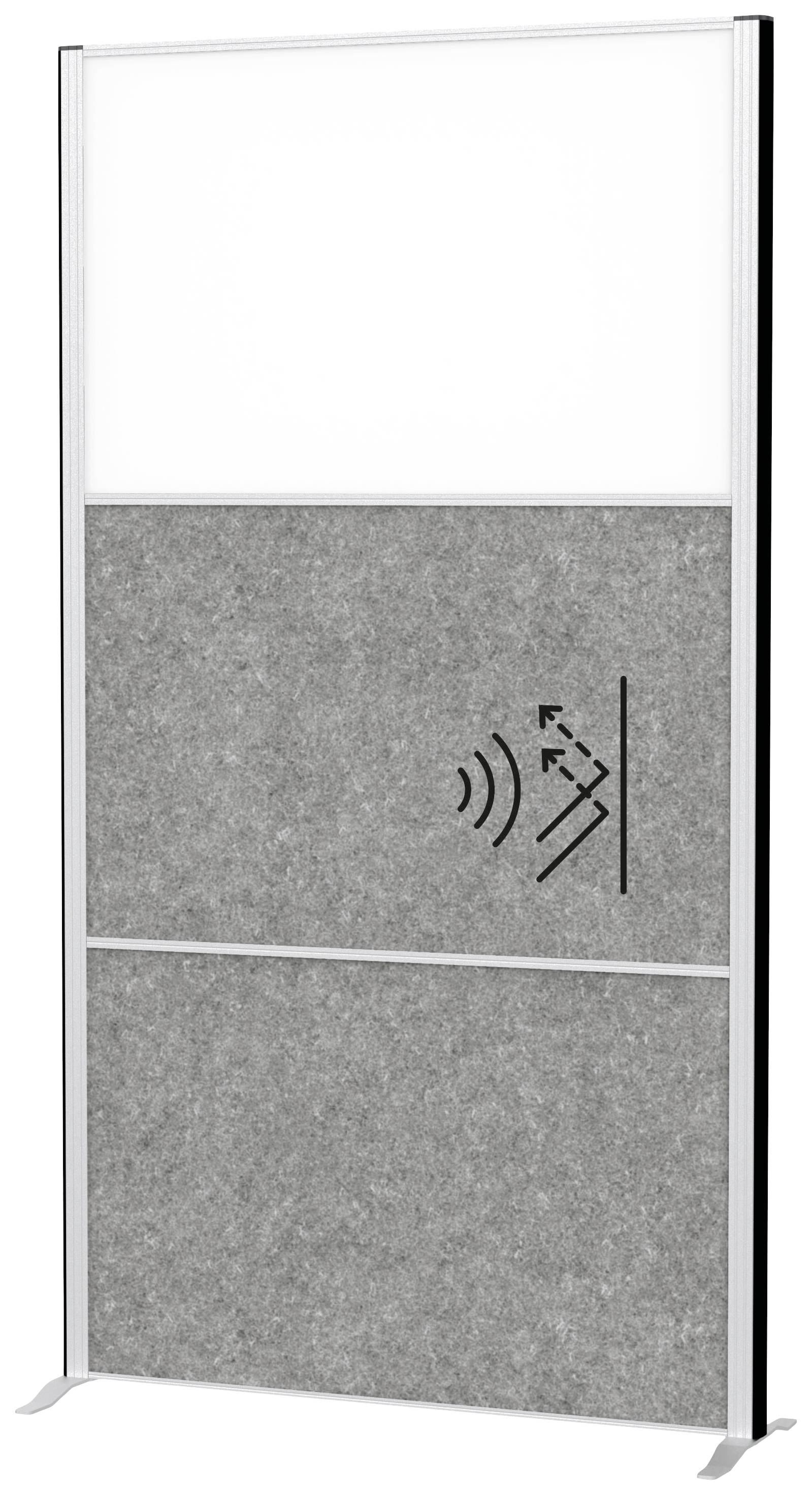 Maul Stellwand Silber, Dunkelgrau 9603095