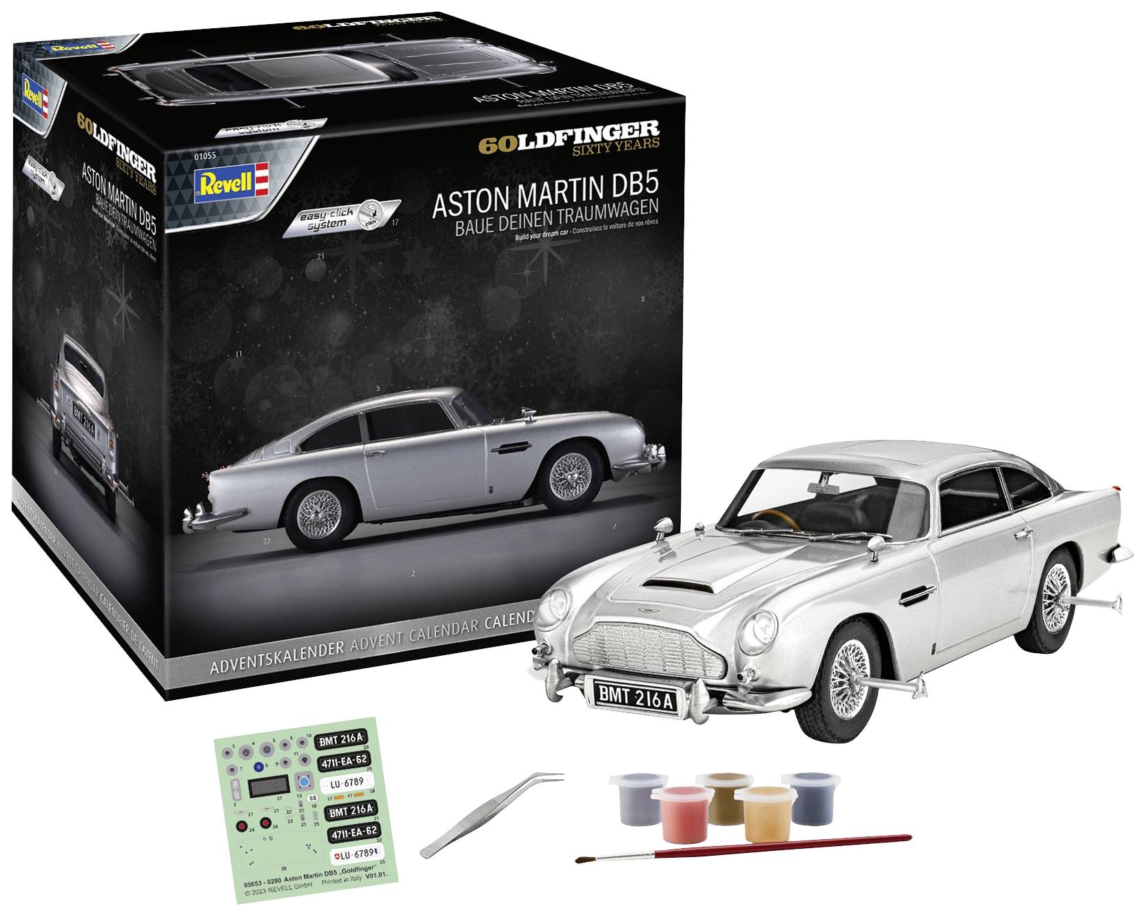 Revell James Bond Aston Martin DB5 Bausätze Adventskalender Altersklasse ab 10 Jahre-1