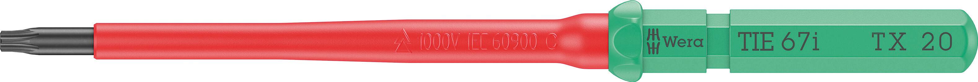 Wera Kraftform Kompakt VDE 67 i TX 20 x 157 mm TIE Elektronica Torx Verwisselbare kling TX 20 afbeelding