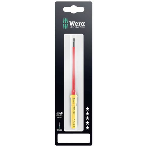 Thumbnail - Wera Kraftform Kompakt VDE 60 i 0,6x3,5x157 mm TIE SB Elektriker Schlitz Wechselklinge 3.5 mm
