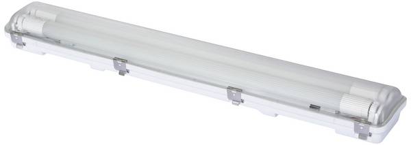 Sygonix  LED-Feuchtraum-Wannenleuchte  LED-Röhre T8 18 W Neutralweiß Grau