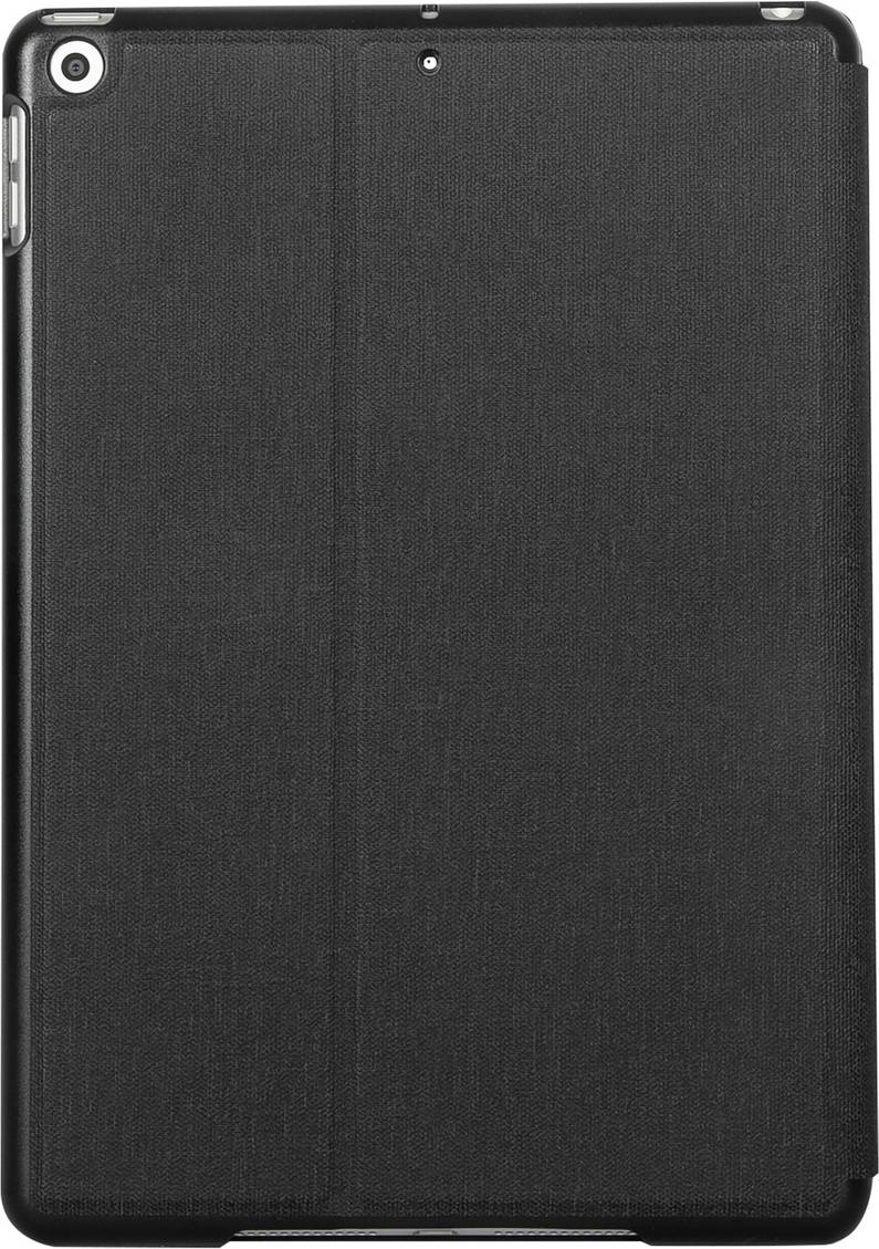 Schwarze Tablet-Hülle mit einfachem, glattem Design. Keine sichtbaren Logos oder Verzierungen.
