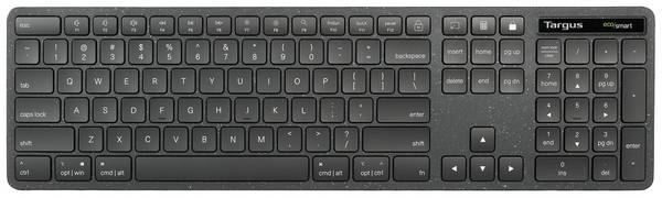 Targus EcoSmart™ Funk, Bluetooth® Tastatur Englisch, QWERTY Schwarz