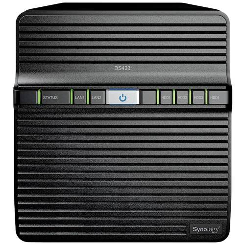 Thumbnail - Synology DiskStation DS423 NAS-Server Gehäuse 0 GB 4 Bay Ein-/Ausschalter, 2x USB 3.2 Gen 1 HUB (USB 3.0), RAID-fähig DS...