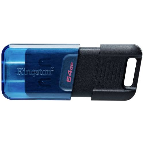 Thumbnail - Kingston DataTraveler 80 M USB-Stick Retail 64 GB Schwarz/Blau DT80M/64GB USB-C®