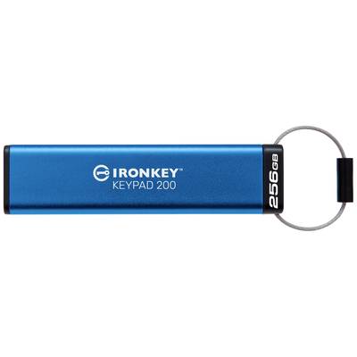 Kingston IronKey Keypad 200 USB-Stick Retail 256 GB Blau IKKP200/256GB USB-A (USB 3.2 Gen 1)