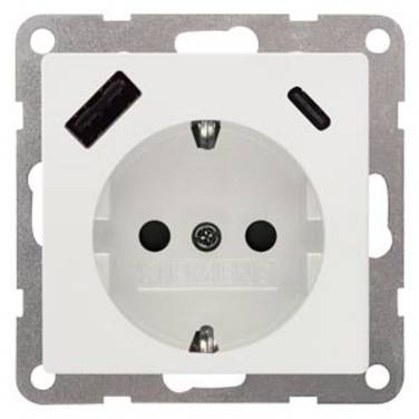 Siemens USB-Steckdose  Einsatz USB-Steckdose Delta  5UB19701TW01 1 St.