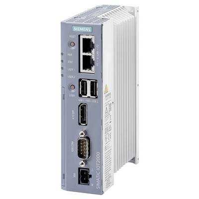 SIMATIC IPC Box PC von Siemens mit verschiedenen Anschlüssen, darunter USB und Ethernet, geeignet für industrielle Automatisierung.