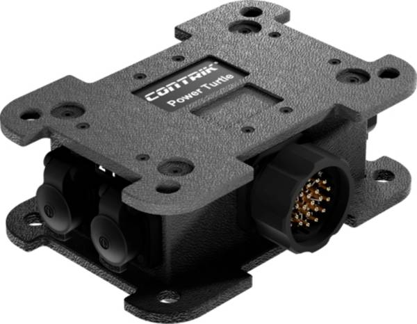 Contrik 1028858 1 Stück Steckdosen-Verteiler Schwarz