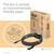 Das Bild zeigt eine Verpackung mit HDMI-Kabel auf umweltfreundlichem Papier gedruckt. Text: 'The box is printed on environmentally friendly paper'.