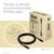 'Club 3D USB-C-Kabel, 60W/240W, 5/8ft. Verpackung aus umweltfreundlichem Papier. Schwarzes Kabel neben der Box.'