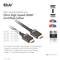 Bild der Verpackung für Club3D Ultra High Speed HDMI-zertifizierte Kabel, Länge und Bandbreite in GBs. Markenlogo oben links.
