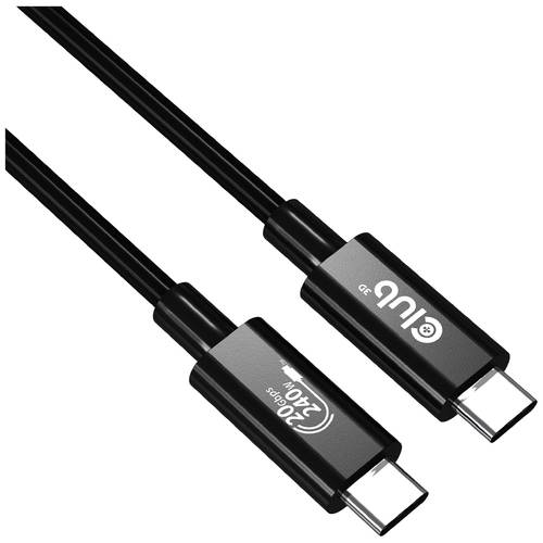 club3D USB-C® Kabel USB4® USB-C® Stecker 2.00 m Schwarz CAC-1575