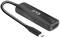 USB-C-auf-HDMI-Adapter in Schwarz mit einem kurzen Kabel. Adaptertext: '8K/60Hz'. Ideal für hochauflösende Displayverbindungen.