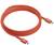 Ein rotes USB-C-Kabel, aufgerollt. An den Enden befinden sich USB-C-Stecker, die für den Anschluss an kompatible Geräte geeignet sind.
