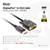 DisplayPort-zu-VGA-Kabel, 2m, unterstützt 1920x1080 Auflösung, Vollmetallanschlüsse, keine externe Stromversorgung, EMI/RFI-Abschirmung.