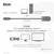 Image zeigt eine Anleitung zur Verwendung des Club 3D Adapters für DisplayPort zu VGA. Oben links: Laptop, rechts Display. Unten: Text und Produktabbildung.