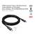'USB4 Gen3x2 Type-C Kabel, 3m, unterstützt 8K/4K, 40Gbps Datentransfer, 240W PD. Schwarzes Kabel mit USB-C Anschlüssen.'