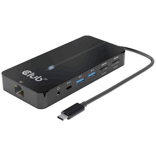 Thumbnail - club3D USB-C® Dockingstation USB-7-in1-HUB USB-C Passend für Marke Dockingstations: Club 3D