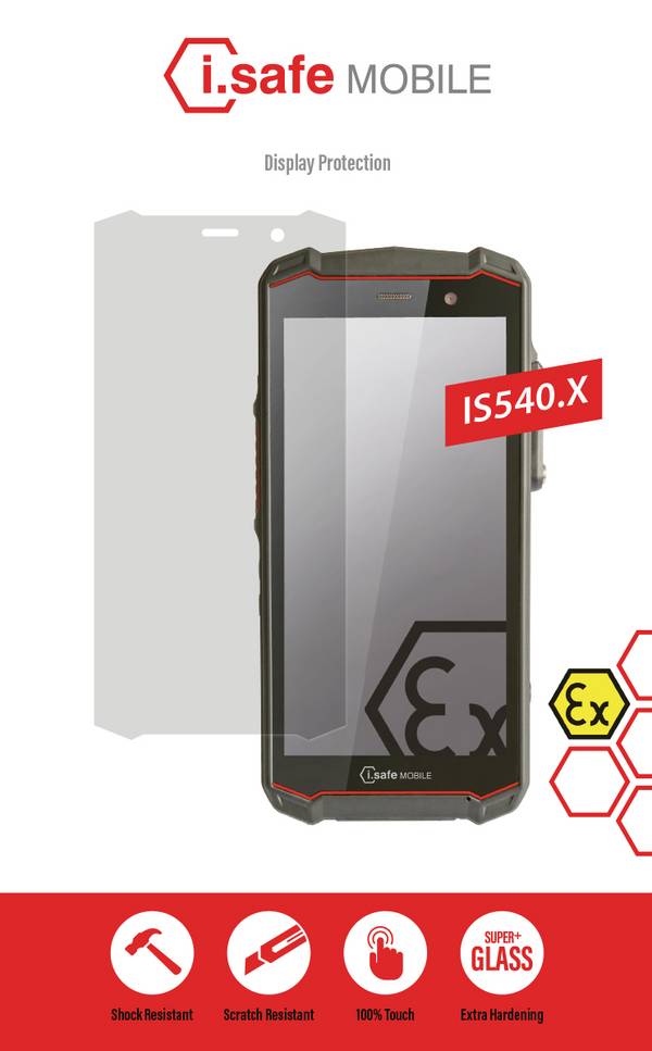 iSafe MOBILE PANZERGLASS™ IS540.X Displayschutzglas i.safe MOBILE IS540.1, IS540.2, IS540.M1 1 St.  02-00540091-034-001