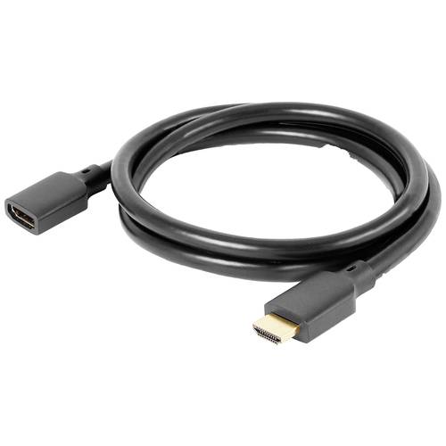 Thumbnail - club3D HDMI Anschlusskabel HDMI-A Stecker, HDMI-A Buchse 1.00 m Schwarz CAC-1322 HDMI-Kabel