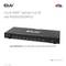 Ein 1-zu-8 HDMI-Splitter von Club 3D mit Unterstützung für Full 3D und 4K bei 60 Hz. LED-Anzeigen zeigen verbundene Ausgangsanschlüsse.