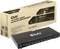 Ein 'Club 3D 1 zu 8 HDMI Splitter' in schwarzer Farbe, gezeigt mit Verpackung. Unterstützt Full 3D und 4K60Hz (600MHz).