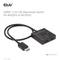 HDMI 2-in-1 Bi-directional Switch, geeignet für 8K60Hz oder 4K120Hz, zeigt zwei HDMI-Anschlüsse und ein Verbindungskabel.
