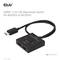 HDMI 2-in-1 Bi-Directional Switch für 8K60Hz oder 4K120Hz, mit zwei HDMI-Ports und einem Kabel, geeignet für Anschlusswechsel.