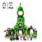 LEGO-Set für Kinder ab 9 Jahren mit 945 Teilen. Modell einer fantasievollen, bunten Struktur mit Minifiguren und kleinen Szenen.