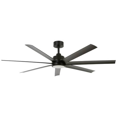 Lucci AIR Atlanta Deckenventilator 52 W (Ø x H) 142 cm x 35 cm Schwarz mit Fernbedienung