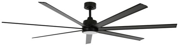 Lucci AIR Atlanta II Deckenventilator  55 W (Ø x H) 183 cm x 35 cm Schwarz mit Fernbedienung